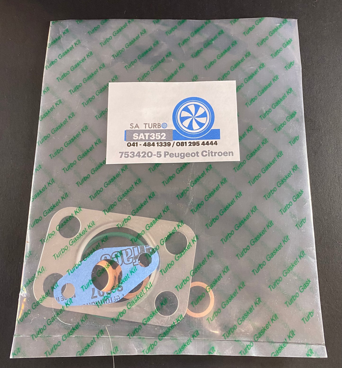 SAT352 - Peugeot 206, Citroen C3 Turbo Gasket Set