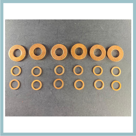 Injector Washer Kit - SATPERK6 - Perkins 6cyl washers