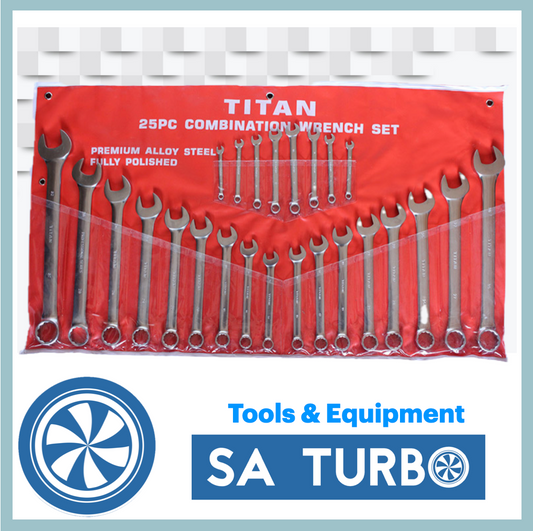 Titan Wrench Set – Combination – 25pc