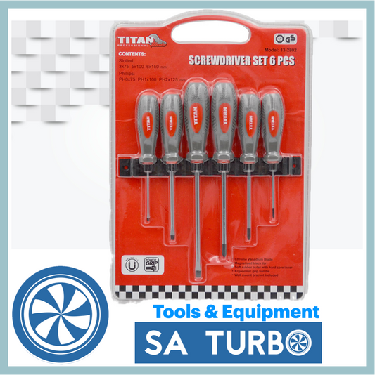 Titan Screwdriver set – 6pc Wall Mount