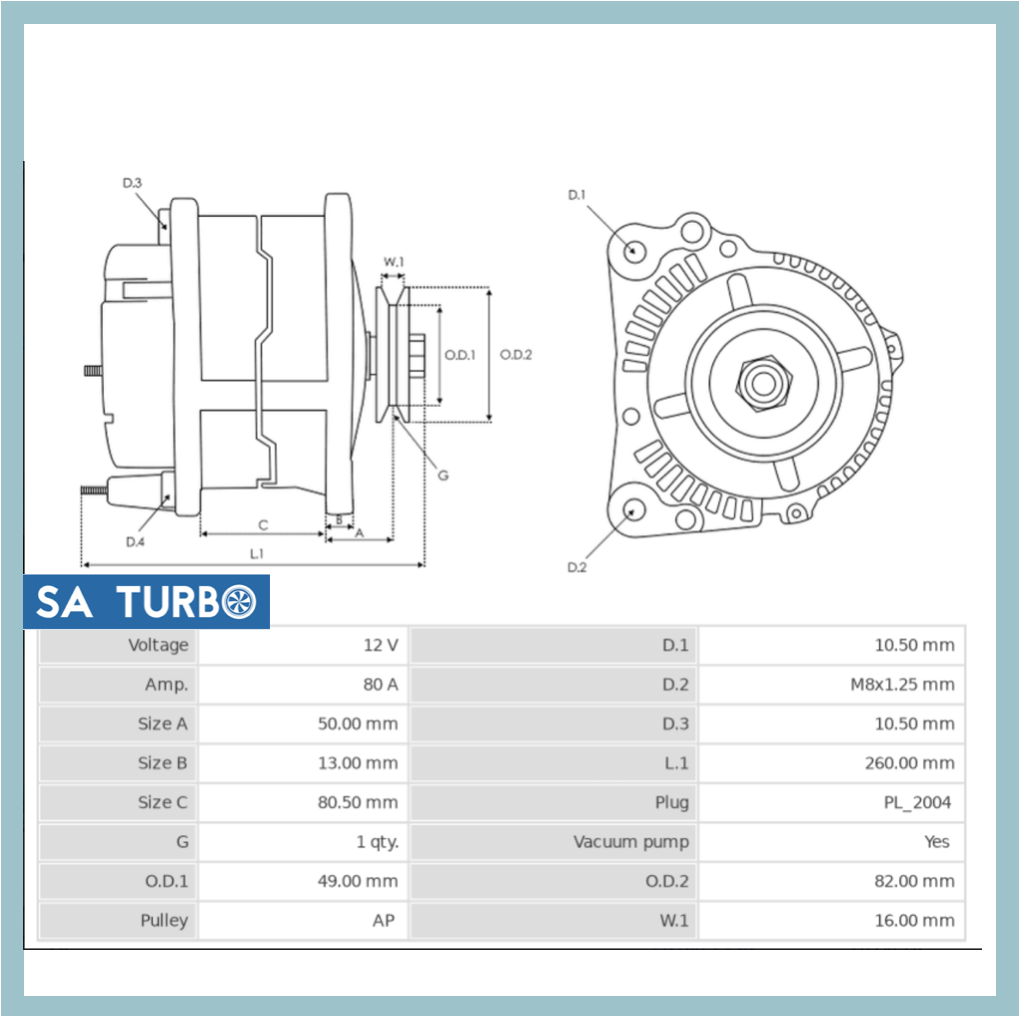 Isuzu KB 2.5 & 3.0 - ALT3038 Alternator