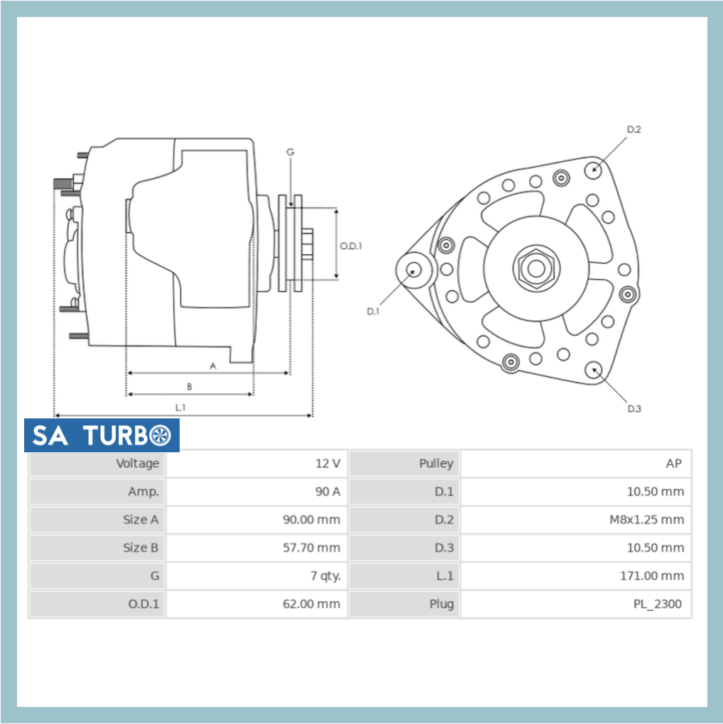 Isuzu Dmax 2.5 & 3.0 - ALT10181 Alternator