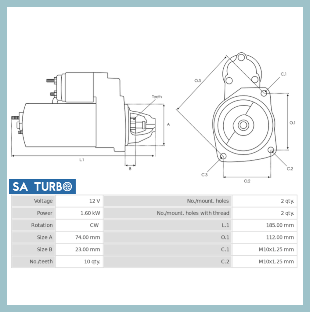 Toyota Hilux 4.0 V6 - ALT6068 Alternator