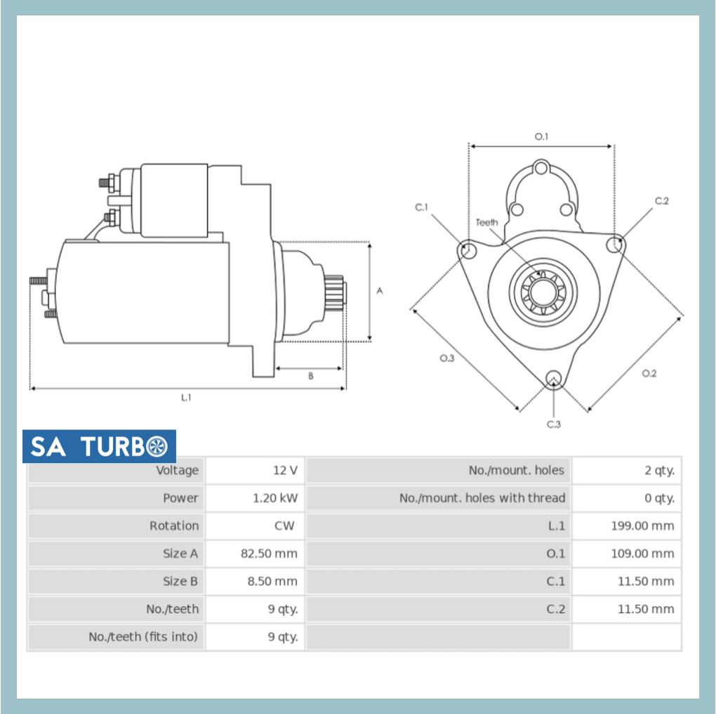 Nissan Hardbody 2.4 - STR5035 Starter Motor