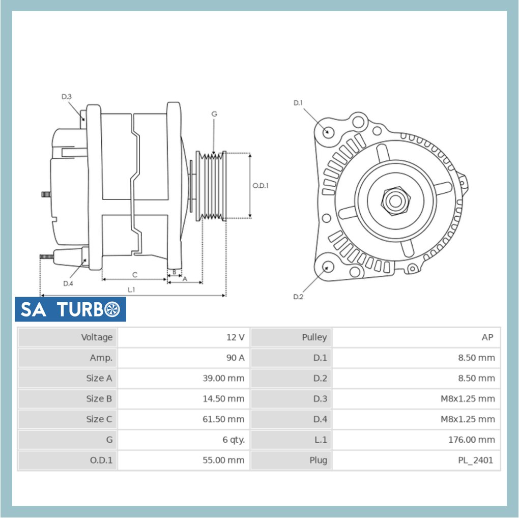 Nissan NP200 - ALT1383 Alternator